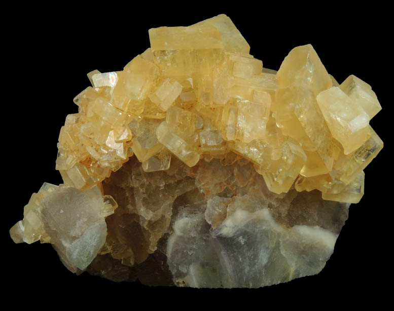Barite over Fluorite from Rock Candy Mine, Grand Forks, British Columbia, Canada