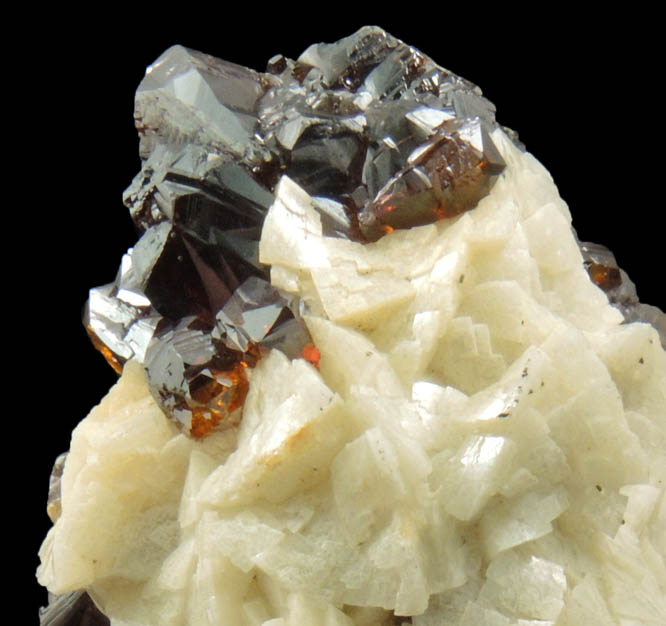 Sphalerite on Dolomite from Mina Troya, Mutiloa, 19 km southwest of San Sebastin, Pais Vasco, Spain