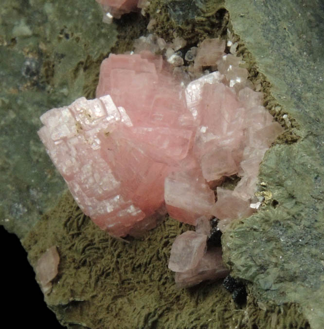 Rhodochrosite with minor Pyrite from Santa Eulalia District, Aquiles Serdn, Chihuahua, Mexico