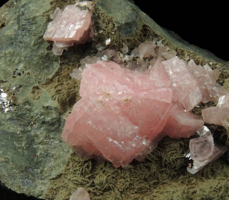 Rhodochrosite with minor Pyrite from Santa Eulalia District, Aquiles Serdn, Chihuahua, Mexico