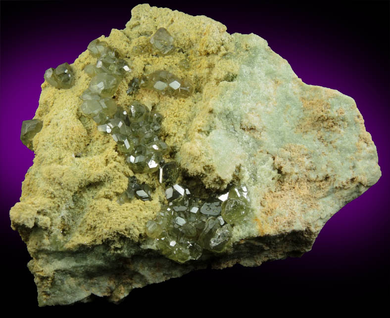 Andradite var. Demantoid Garnet from Antetezambato, Ambanja, Antsiranana Province, Madagascar