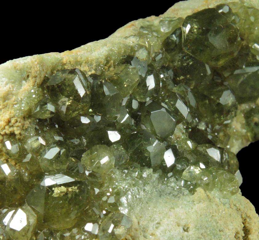 Andradite var. Demantoid Garnet from Antetezambato, Ambanja, Antsiranana Province, Madagascar