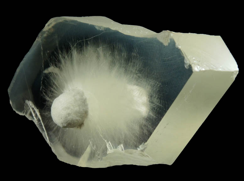 Okenite in Calcite from Jalna, Maharashtra, India