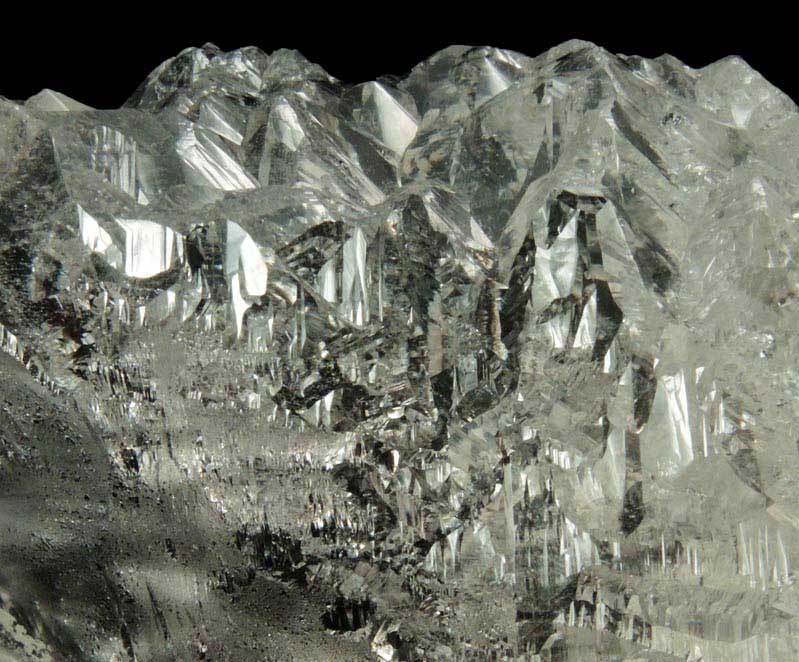 Quartz (complexly etched crystal) from Arondu, Basha Valley, Baltistan, Gilgit-Baltistan, Pakistan