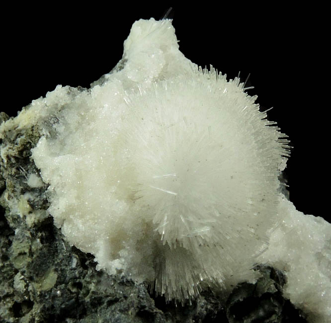 Natrolite over Apophyllite from Millington Quarry, Bernards Township, Somerset County, New Jersey