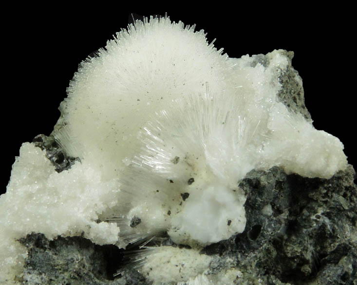 Natrolite over Apophyllite from Millington Quarry, Bernards Township, Somerset County, New Jersey