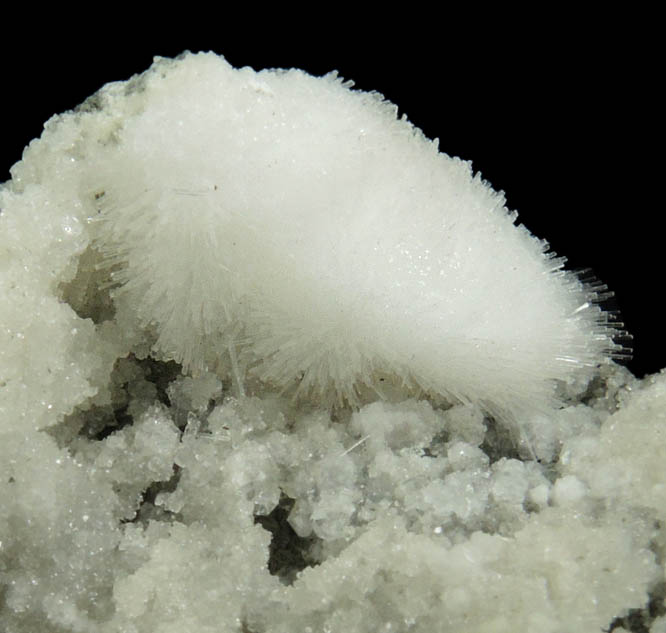 Natrolite over Apophyllite from Millington Quarry, Bernards Township, Somerset County, New Jersey