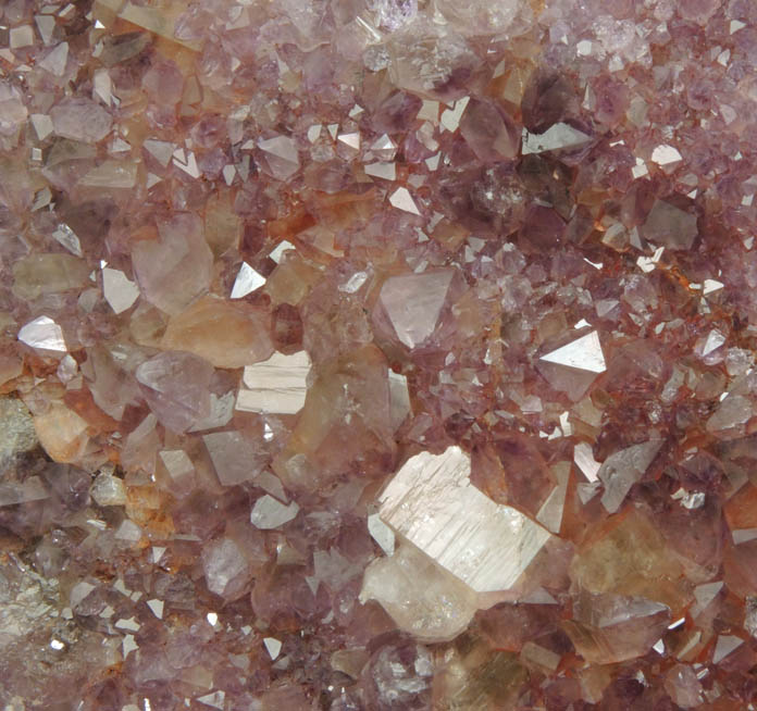 Quartz var. Amethyst-Citrine Quartz from Pearl Station, Thunder Bay District, Ontario, Canada