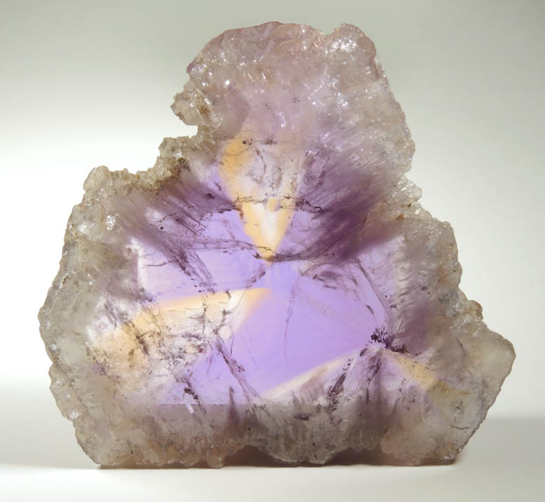 Quartz var. Ametrine (rare combination of amethyst and citrine) from Anahi Mine, La Gaiba District, Angel Sandoval Province, Santa Cruz Department, Bolivia