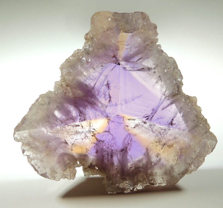 Quartz var. Ametrine (rare combination of amethyst and citrine) from Anahi Mine, La Gaiba District, Angel Sandoval Province, Santa Cruz Department, Bolivia