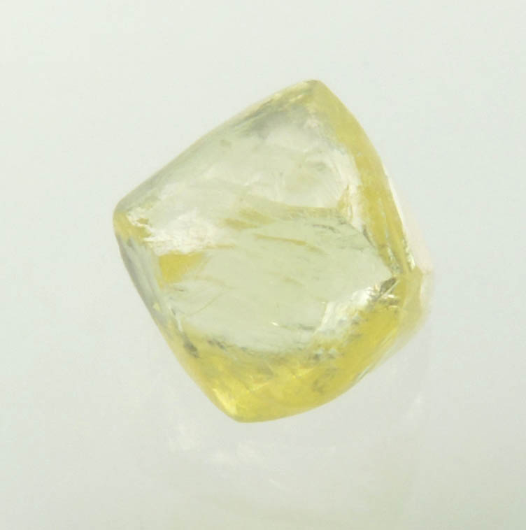 Diamond (0.90 carat gem-grade fancy-yellow octahedral crystal) from Orapa Mine, south of the Makgadikgadi Pans, Botswana