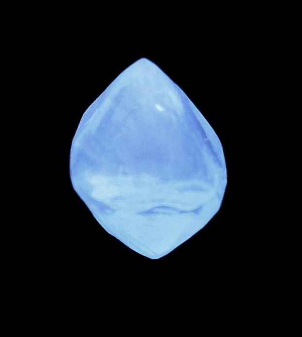 Diamond (0.90 carat gem-grade fancy-yellow octahedral crystal) from Orapa Mine, south of the Makgadikgadi Pans, Botswana