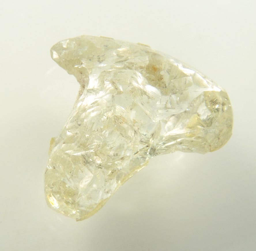 Diamond (10.25 carat yellow-gray T-shaped uncut diamond) from Northern Cape Province, South Africa