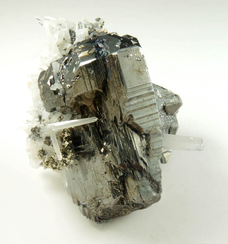 Bournonite, Quartz, Pyrite from Yaogangxian Mine, Nanling Mountains, Hunan, China