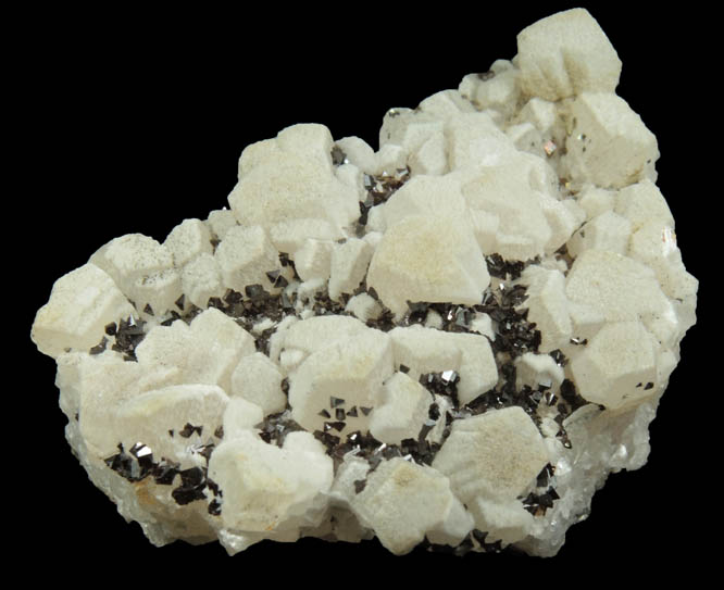 Pyrite on Calcite from Broken Hill, New South Wales, Australia