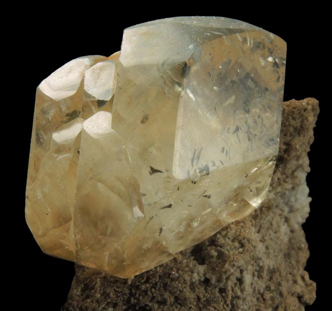 Pyrite-Marcasite in Calcite from Paul Frank Quarry, North Vernon, Jennings County, Indiana