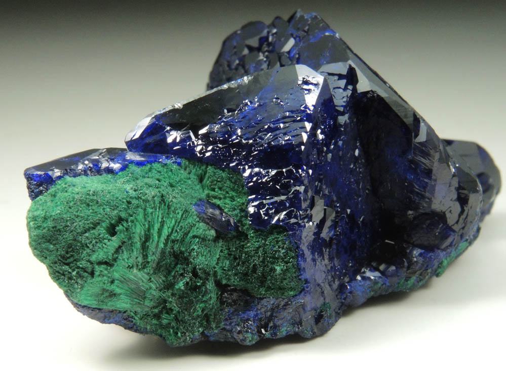 Azurite and Malachite from Milpillas Mine, Cuitaca, Sonora, Mexico