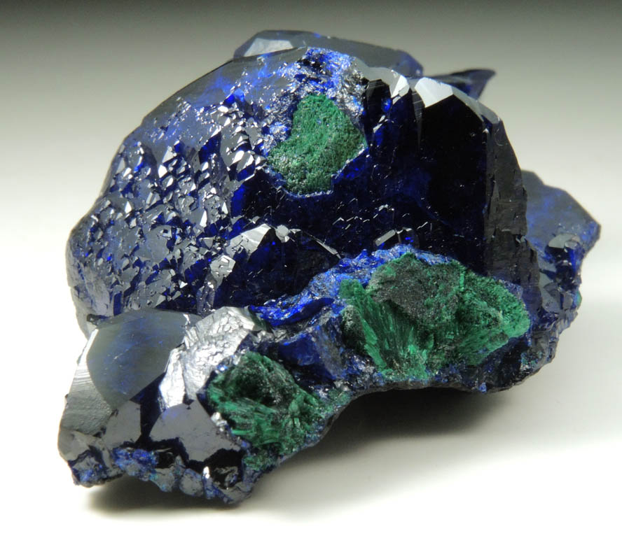 Azurite and Malachite from Milpillas Mine, Cuitaca, Sonora, Mexico