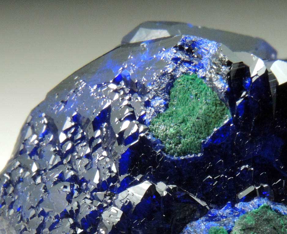 Azurite and Malachite from Milpillas Mine, Cuitaca, Sonora, Mexico