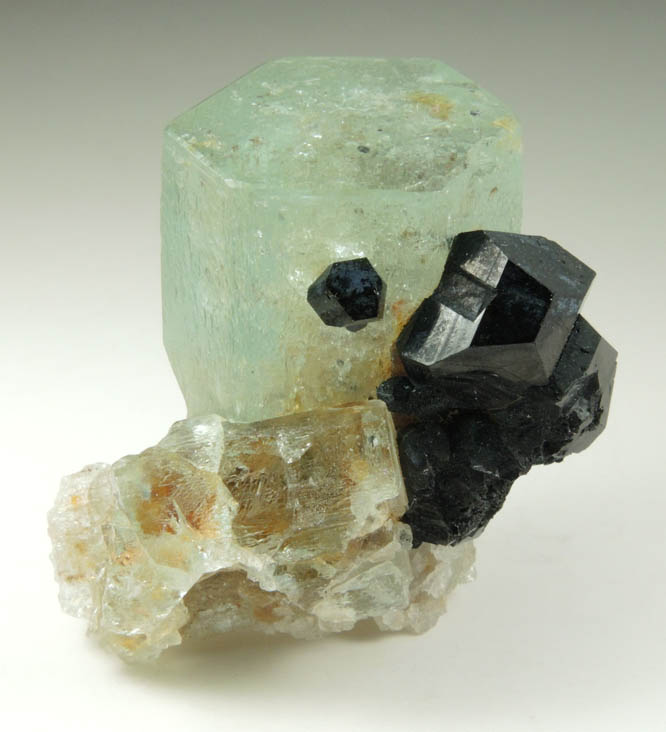 Beryl var. Aquamarine with Schorl Tourmaline from Erongo Mountains, 20 km north of Usakos, Damaraland, Namibia