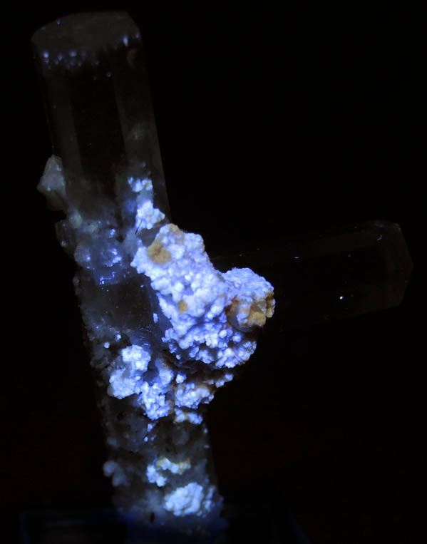 Beryl var. Aquamarine with Albite from Baha, Braldu Valley, Baltistan, Gilgit-Baltistan, Pakistan