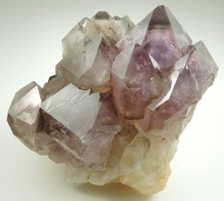 Quartz var. Amethyst Quartz (with phantom-growth zoning) from Reel Mine, Iron Station, Lincoln County, North Carolina