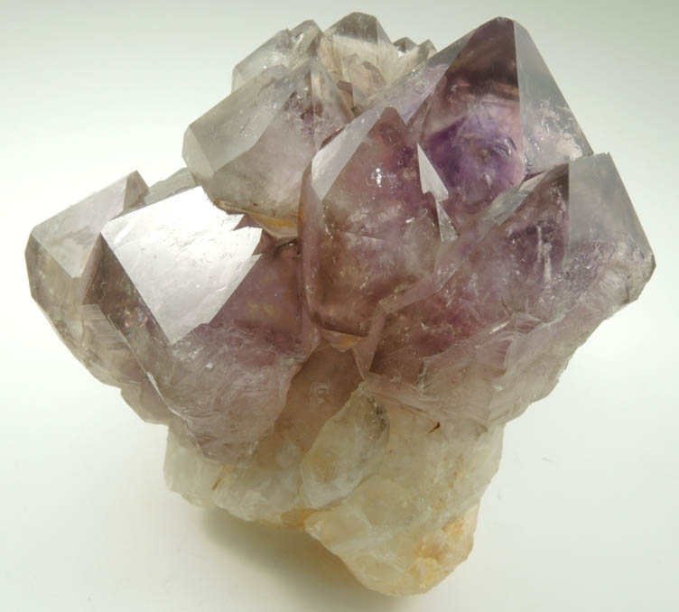 Quartz var. Amethyst Quartz (with phantom-growth zoning) from Reel Mine, Iron Station, Lincoln County, North Carolina