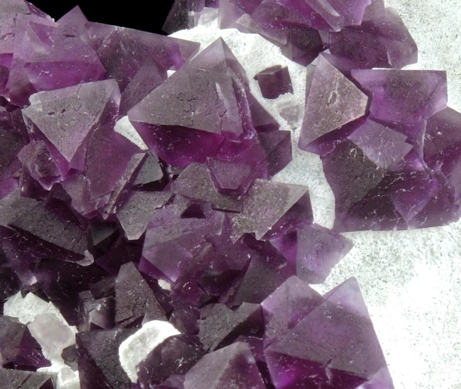 Fluorite over Quartz from De'an Mine, Wushan, Jiangxi Province, China