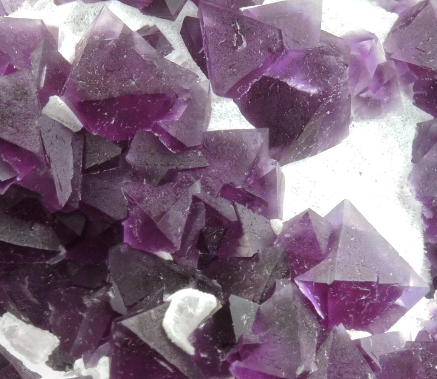 Fluorite over Quartz from De'an Mine, Wushan, Jiangxi Province, China