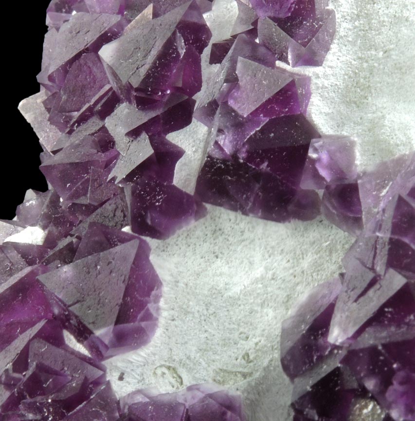 Fluorite over Quartz from De'an Mine, Wushan, Jiangxi Province, China