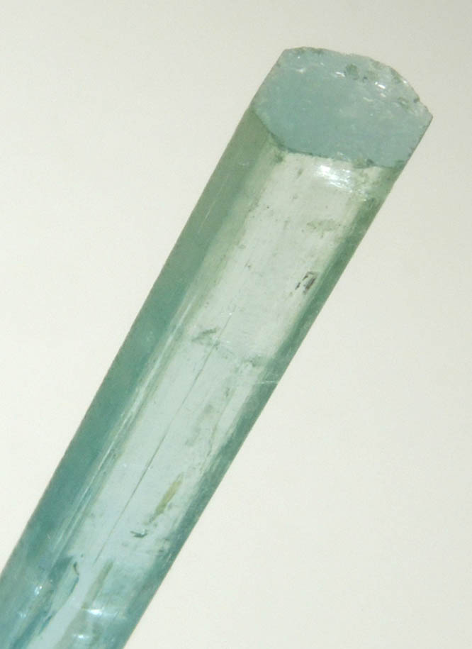 Beryl var. Aquamarine (doubly terminated crystal) from Doi Ty Mine, Thuong Xuan District, Thanh Ha Province, Vietnam