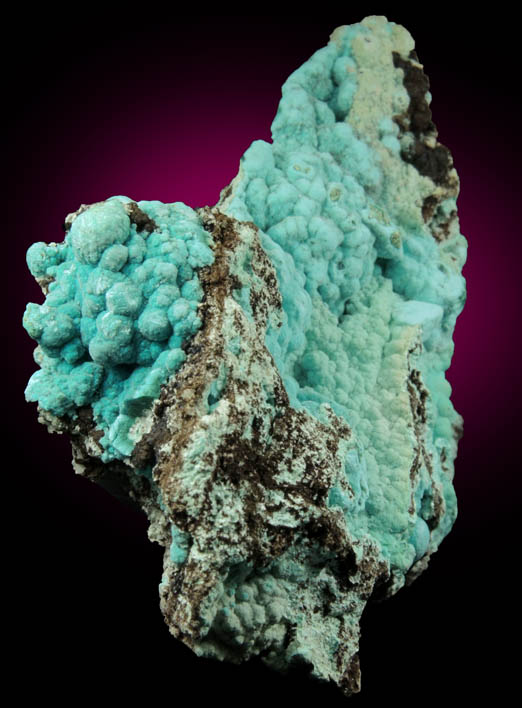 Rosasite over Chrysocolla and Aurichalcite from Silver Bill Mine, Courtland-Gleeson District, Cochise County, Arizona