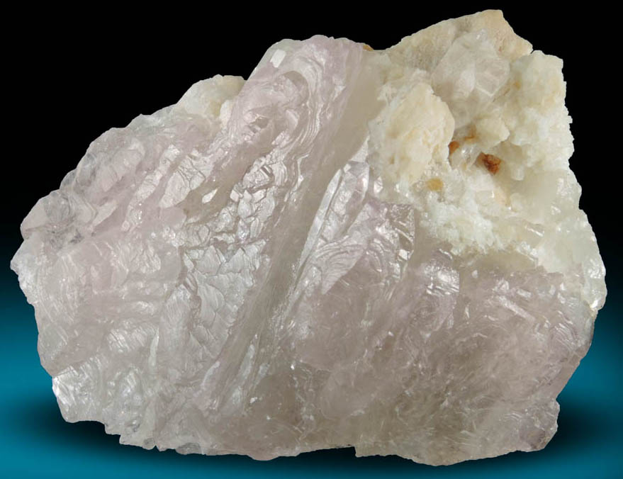 Quartz var. Rose Quartz Crystals with Albite from Lavra da Ilha, Taquaral, Jequitinhonha River, Minas Gerais, Brazil