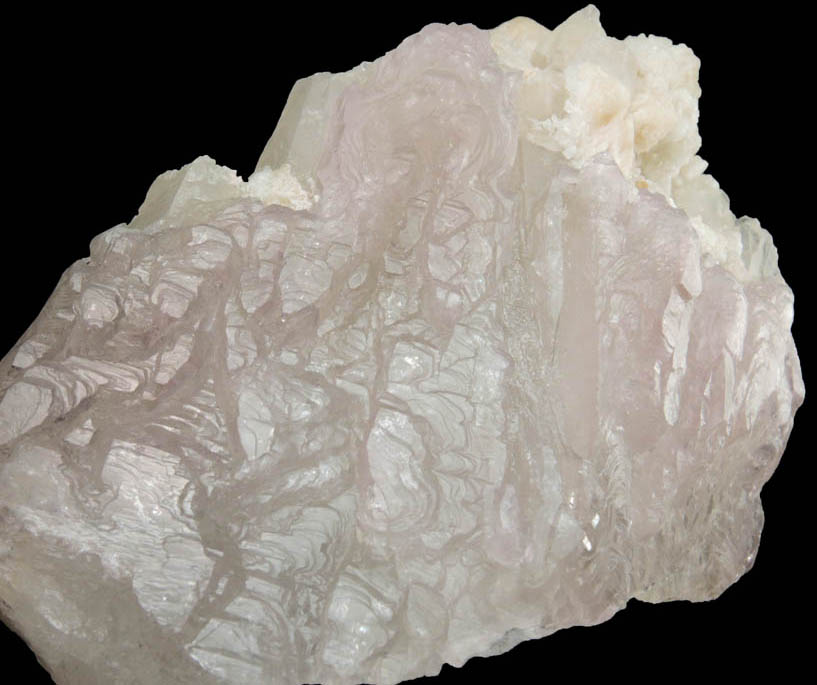 Quartz var. Rose Quartz Crystals with Albite from Lavra da Ilha, Taquaral, Jequitinhonha River, Minas Gerais, Brazil