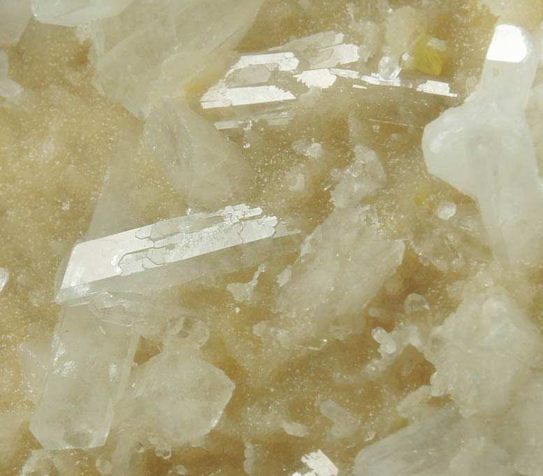 Celestine on Sulfur from Agrigento District (Girgenti), Sicily, Italy