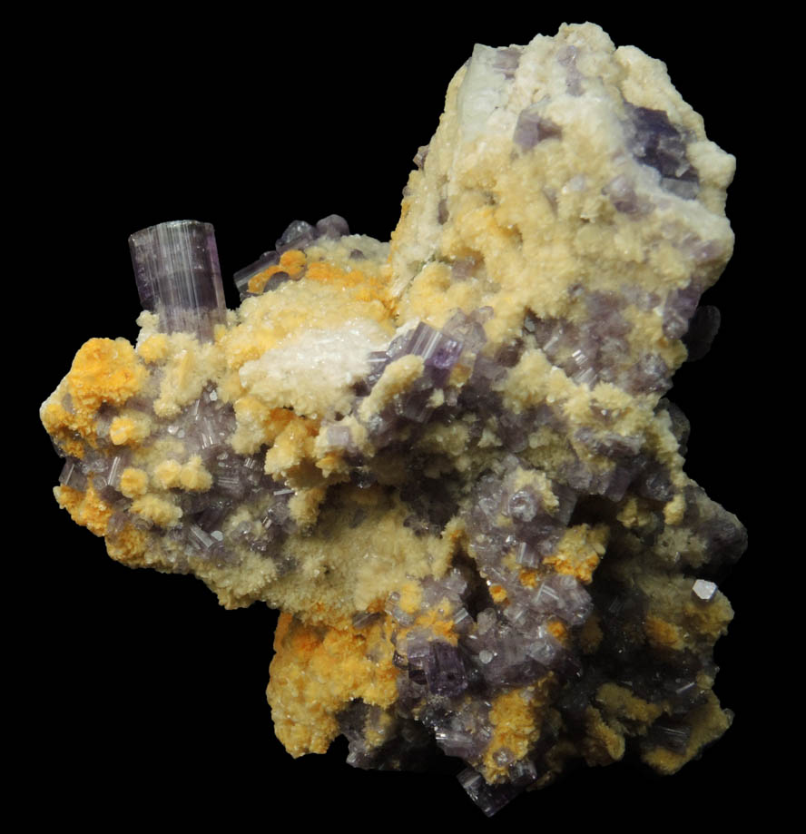 Fluorapatite with Bertrandite (including pseudomorphs) from Lavra da Golconda, near Governador Valadares, Minas Gerais, Brazil