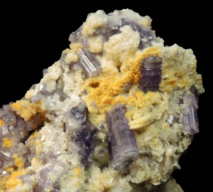 Fluorapatite with Bertrandite (including pseudomorphs) from Lavra da Golconda, near Governador Valadares, Minas Gerais, Brazil