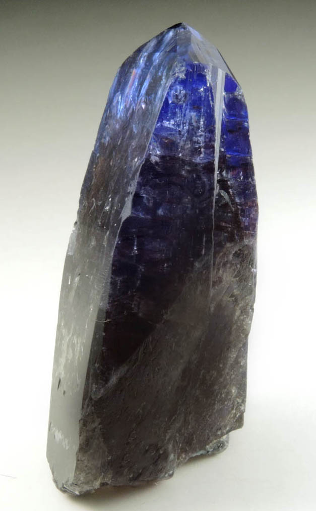 Tanzanite Crystal (blue-violet gem variety of Zoisite) from Merelani Hills, western slope of Lelatama Mountains, Arusha Region, Tanzania (Type Locality for Tanzanite)