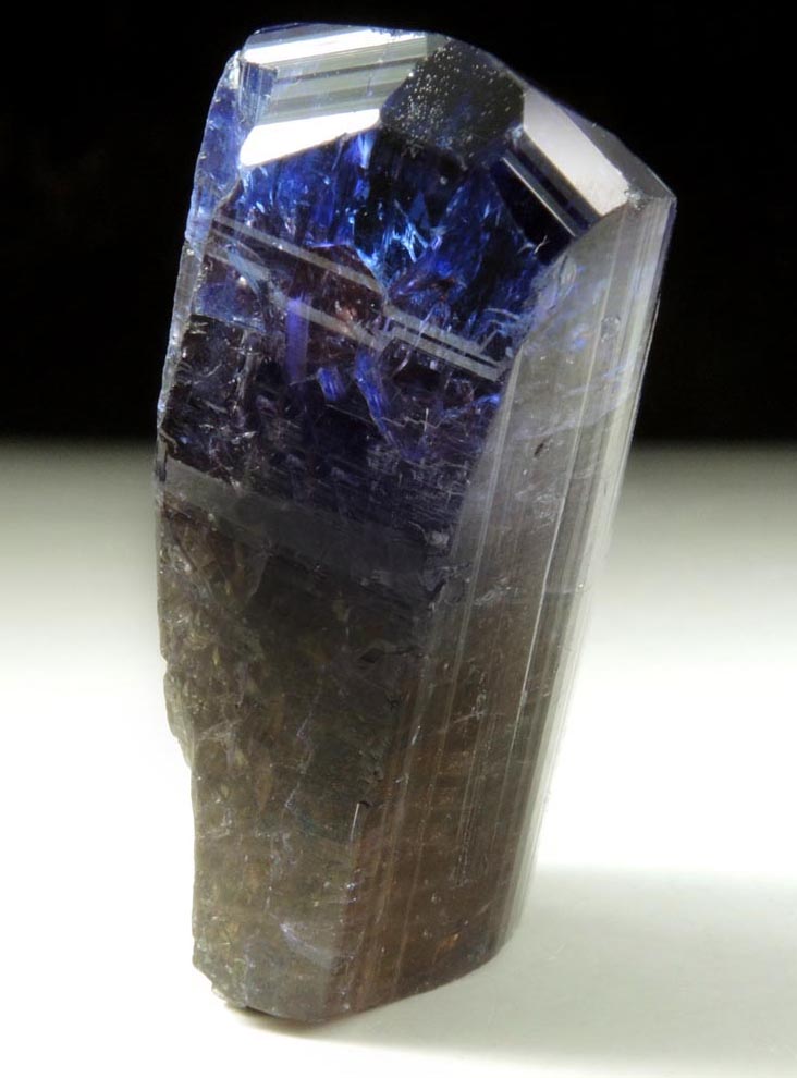 Tanzanite Crystal (blue-violet gem variety of Zoisite) from Merelani Hills, western slope of Lelatama Mountains, Arusha Region, Tanzania (Type Locality for Tanzanite)