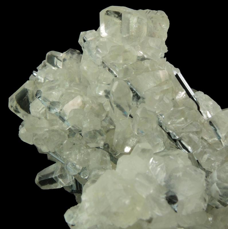 Calcite (butterfly-twinned crystals) with Stibnite inclusions from Xikuangshan, 12 km northeast of Lengshuijiang, Hunan Province, China