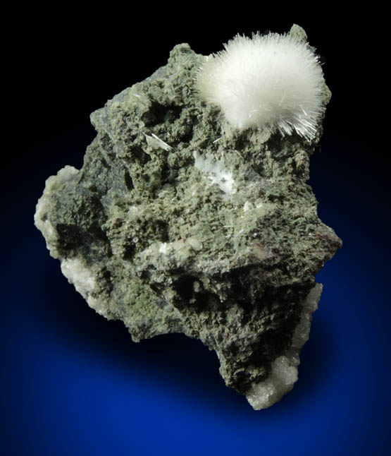 Natrolite with minor Calcite from Millington Quarry, Bernards Township, Somerset County, New Jersey