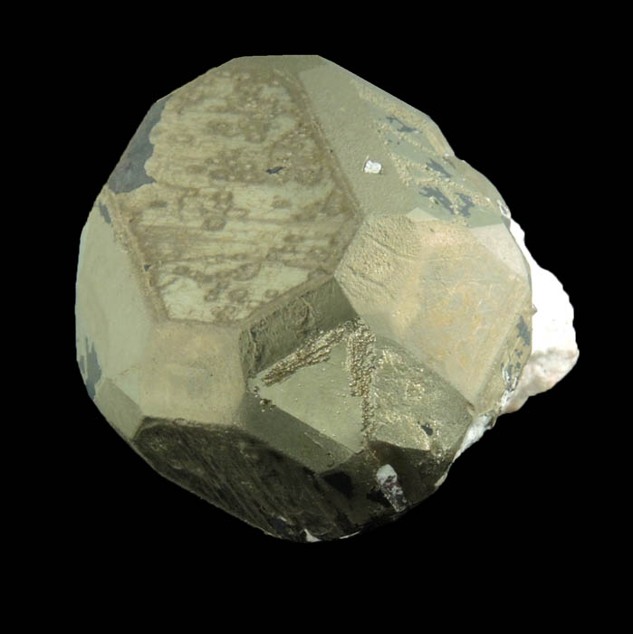 Pyrite (complex crystal with minor clay matrix) from Milpillas Mine, Cuitaca, Sonora, Mexico