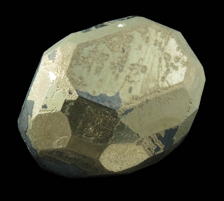 Pyrite (complex crystal with minor clay matrix) from Milpillas Mine, Cuitaca, Sonora, Mexico