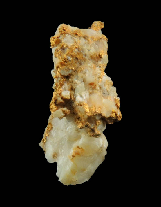 Gold in Quartz from Jamestown Mining District, Tuolumne County, California