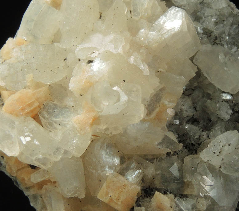 Chabazite on Heulandite with Chlorite-Chamosite from Prospect Park Quarry, Prospect Park, Passaic County, New Jersey