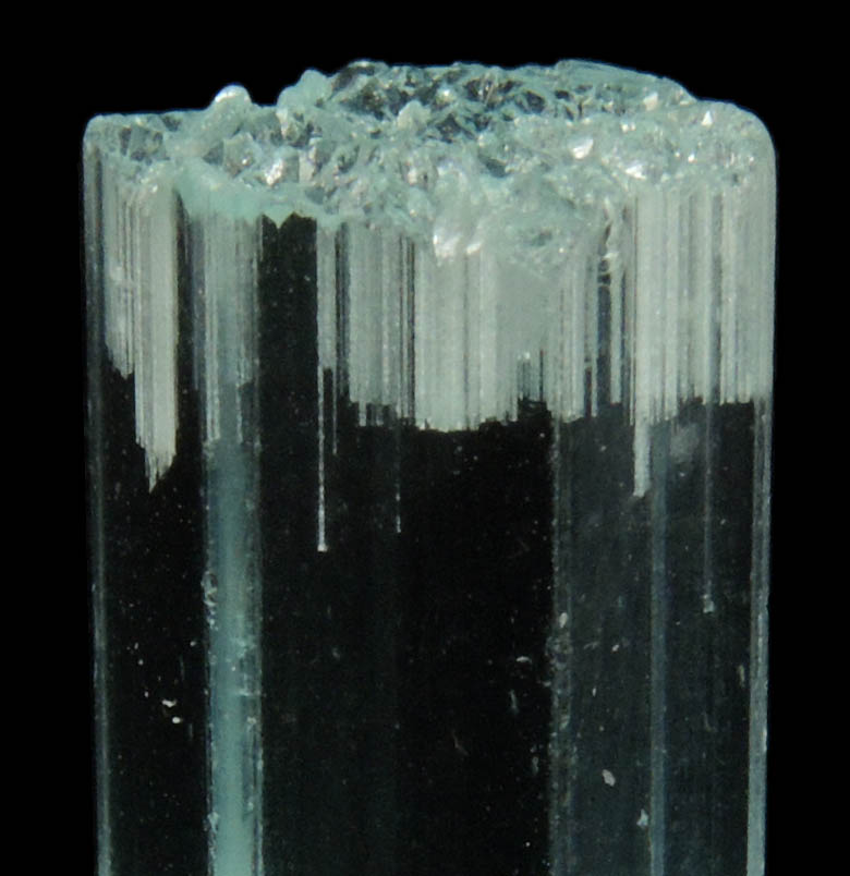 Beryl var. Aquamarine (zoned, with unusual hollow tubes) from Skardu District, Baltistan, Gilgit-Baltistan, Pakistan