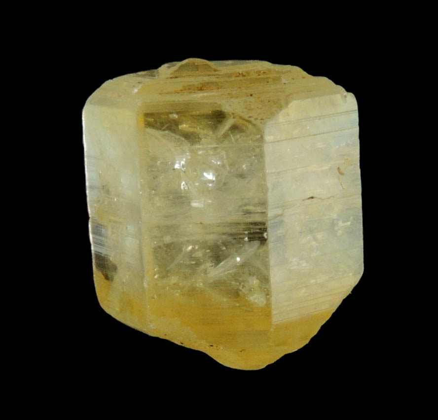 Corundum var. Yellow Sapphire (gem-grade) from Central Highland Belt, near Ratnapura, Sabaragamuwa Province, Sri Lanka