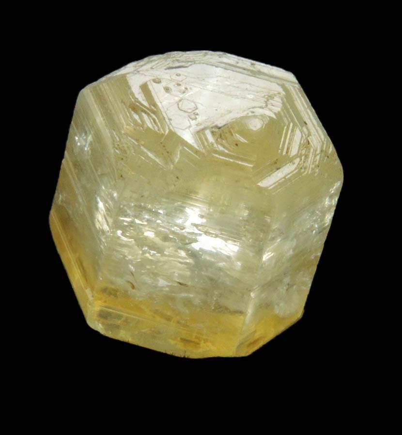 Corundum var. Yellow Sapphire (gem-grade) from Central Highland Belt, near Ratnapura, Sabaragamuwa Province, Sri Lanka