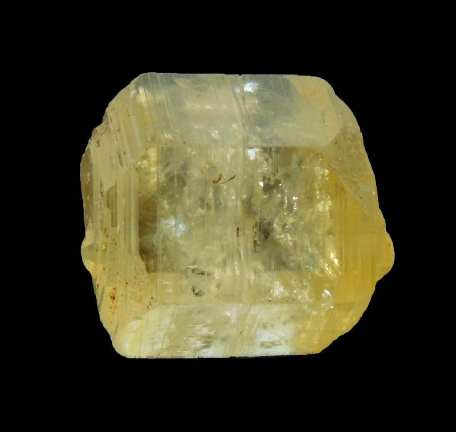 Corundum var. Yellow Sapphire (gem-grade) from Central Highland Belt, near Ratnapura, Sabaragamuwa Province, Sri Lanka