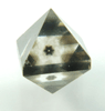 Diamond (4.95 carat sector-zoned octahedral brown polished diamond) from Murowa Mine, Mazvihwa, Zimbabwe